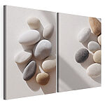 Impression sur toile modulaire Ensemble de rochers ronds