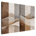 Impression sur toile modulaire Deux images d'un désert