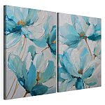 Impression sur toile modulaire - Des fleurs éclatantes aux teintes douces