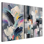 Impression sur toile modulaire Traits abstraits aux couleurs vives
