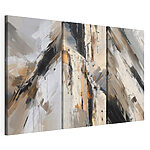 Impression sur toile modulaire Compositions abstraites dans des tons neutres