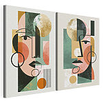 Impression sur toile modulaire Quelques photos du visage d'une femme