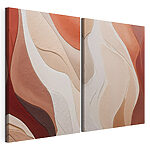 Impression sur toile modulaire Des teintes douces en couches fluides