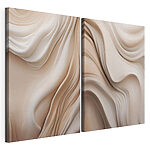 Impression sur toile modulaire Des courbes douces dans des tons apaisants