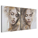 Impression sur toile modulaire Une beauté douce aux teintes délicates