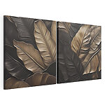 Impression sur toile modulaire Des couches sereines de feuillage minutieusement détaillé