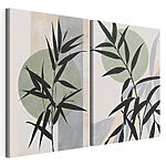 Impression sur toile modulaire Deux photos d'une plante