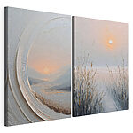 Impression sur toile modulaire Peinture représentant un paysage