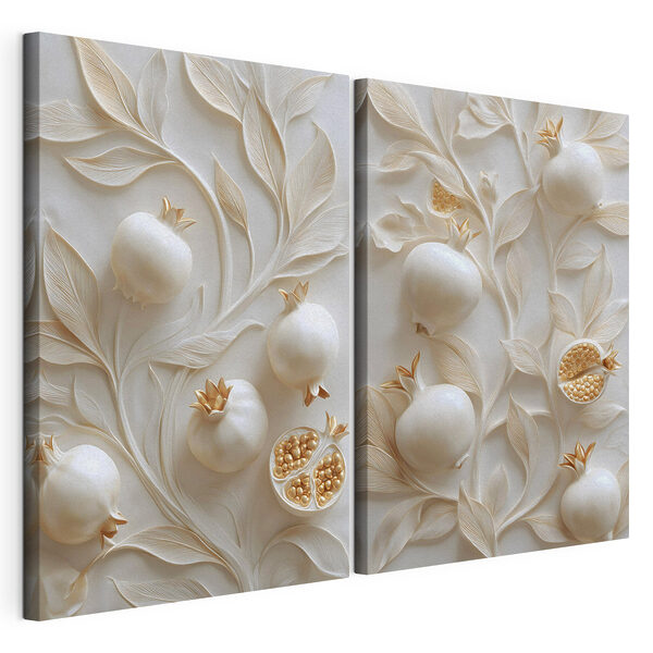 Impression sur toile modulaire Un motif raffiné représentant une grenade est mis en valeur (UGS : m30537) Impression sur toile modulaire Impression sur toile modulaire Un motif raffiné représentant une grenade est mis en valeur (UGS : m30537)