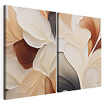 Impression sur toile modulaire Des courbes douces dans des tons chauds