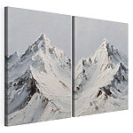 Impression sur toile modulaire Montagne enneigée