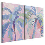 Impression sur toile modulaire Peinture représentant des palmiers