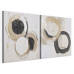 Impression sur toile modulaire Peinture de cercles et de cercles