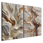 Impression sur toile modulaire Motifs fluides dans les formations naturelles