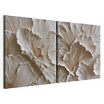 Impression sur toile modulaire Motifs floraux délicats aux tons doux
