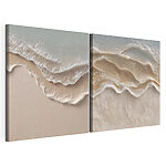 Impression sur toile modulaire De douces vagues caressent le rivage