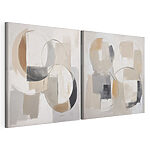 Impression sur toile modulaire Paire d'œuvres d'art
