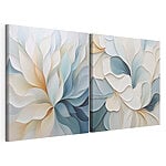 Impression sur toile modulaire Motifs fluides aux teintes douces