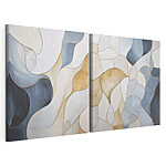 Impression sur toile modulaire Des formes fluides aux couleurs apaisantes