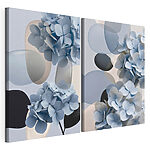 Impression sur toile modulaire Collage de fleurs