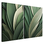 Impression sur toile modulaire De superbes nuances de vert superposées