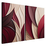 Impression sur toile modulaire Des couches fluides aux couleurs intenses