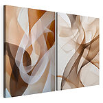 Impression sur toile modulaire Des formes fluides aux tons chauds