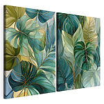Impression sur toile modulaire Collage de feuilles