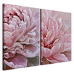 Impression sur toile modulaire Des pétales souples aux nuances délicates de rose