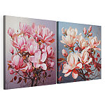 Impression sur toile modulaire Des magnolias en fleurs aux couleurs apaisantes