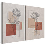 Impression sur toile modulaire Dessin d'une fleur