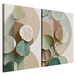 Impression sur toile modulaire Collage de feuilles
