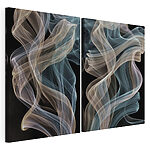 Impression sur toile modulaire Motifs fluides aux teintes douces