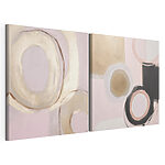 Impression sur toile modulaire Peinture de cercles et de cercles