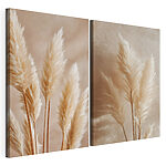 Impression sur toile modulaire Composition de graminées de la pampa, douces et délicates