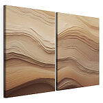 Impression sur toile modulaire Des ondulations douces aux formes organiques