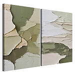 Impression sur toile modulaire Des nuances de tons terreux discrets s'harmonisent