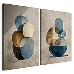 Impression sur toile modulaire Deux images de formes différentes