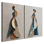 Impression sur toile modulaire Une femme en robe
