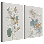 Impression sur toile modulaire Motif floral épuré et élégant