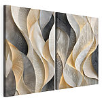 Impression sur toile modulaire Des courbes et des lignes au design harmonieux