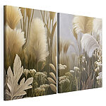 Impression sur toile modulaire Collage de plantes