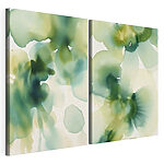 Impression sur toile modulaire Des teintes douces se fondent dans des motifs fluides