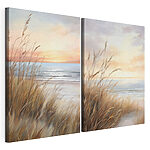 Impression sur toile modulaire Tableau représentant une plage et une plage