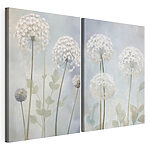 Impression sur toile modulaire Collage de fleurs blanches
