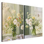 Impression sur toile modulaire Collage de fleurs dans un vase