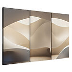 Impression sur toile modulaire Des formes douces et fluides dans des teintes subtiles